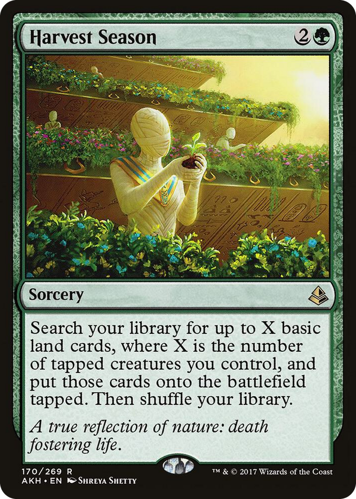 Harvest Season #170 R - Amonkhet Pokemon card