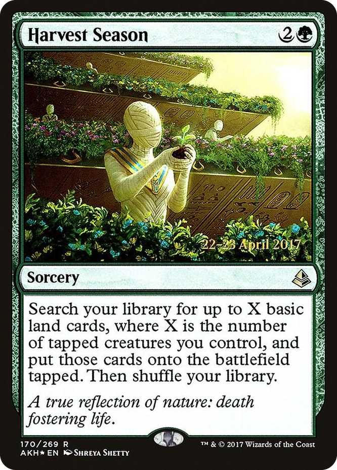0170 Harvest Season R Prerelease Cards