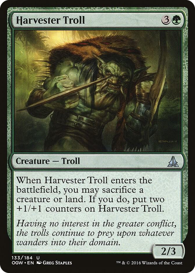 Harvester Troll #133 U - Oath of the Gatewatch Pokemon card