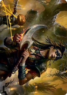 0047 Harvesttide Sentry Art Card (Gold-Stamped Signature) S Art Series: Innistrad: Midnight Hunt