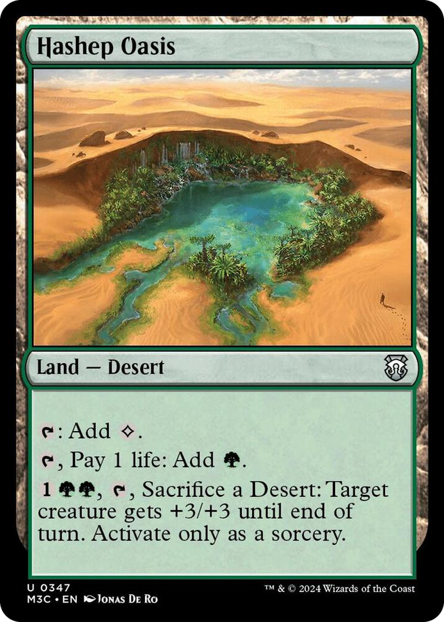 0347 Hashep Oasis U Commander: Modern Horizons 3