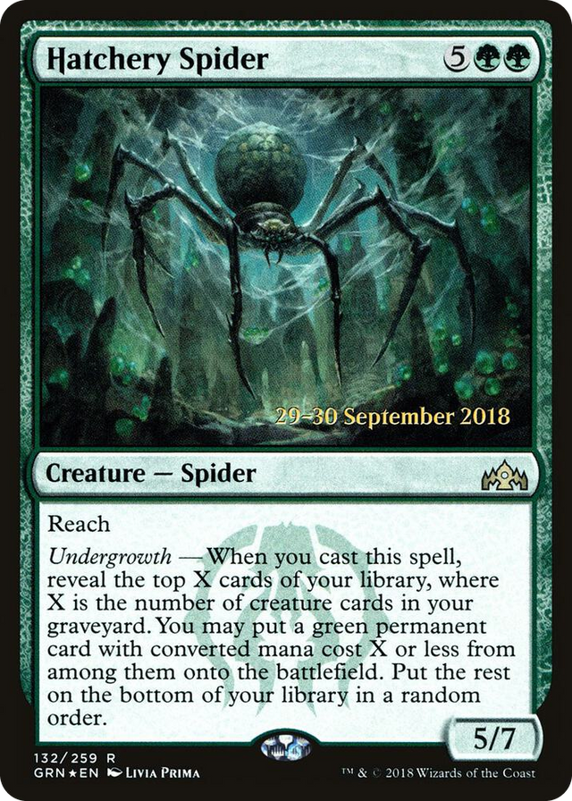 0132 Hatchery Spider R Prerelease Cards