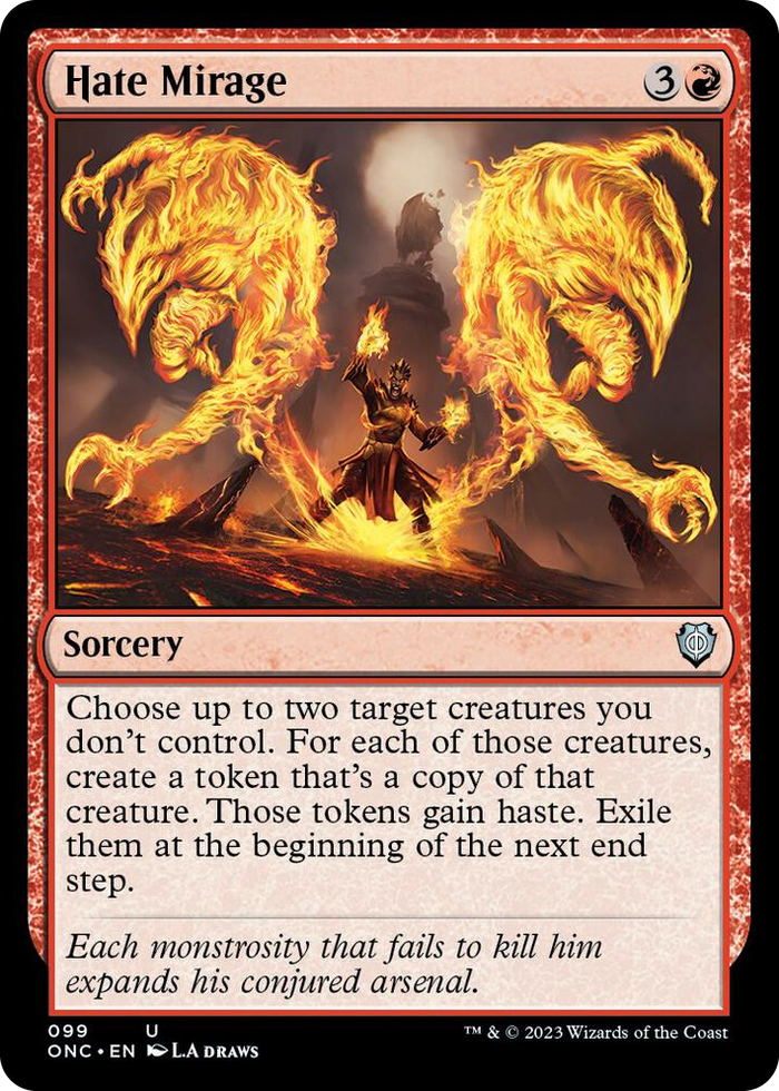 Hate Mirage #99 U - Commander: Phyrexia: All Will Be One Pokemon card