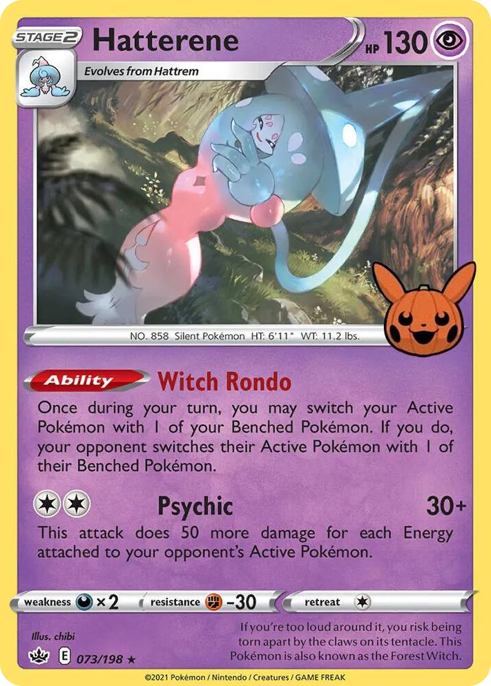 0073 Hatterene Promo Trick or Trade BOOster Bundle