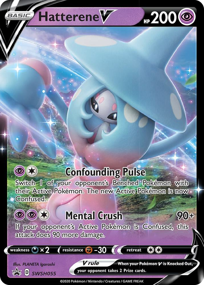 0055 Hatterene V - SWSH055 Promo Sword & Shield Promo Cards