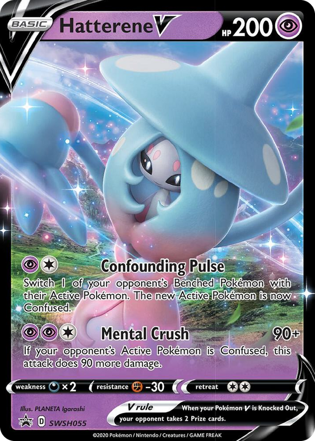 0055 Hatterene V - SWSH055 Promo Sword & Shield Promo Cards