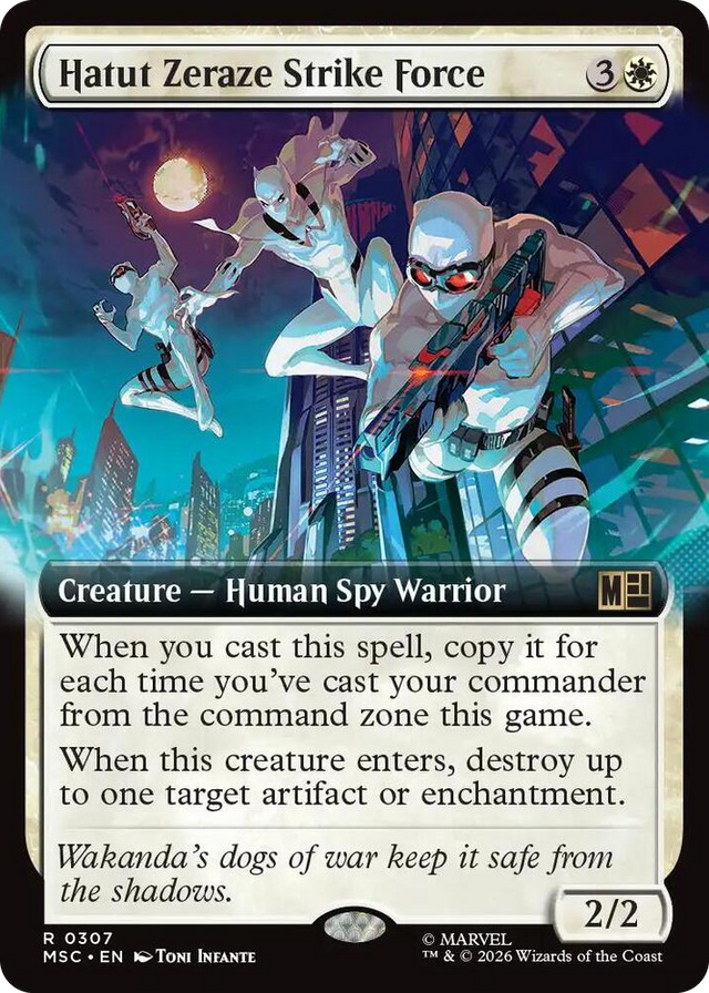 0307 Hatut Zeraze Strike Force (Extended Art) R Commander: Marvel Super Heroes