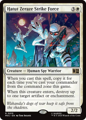 0015 Hatut Zeraze Strike Force (Surge Foil) R Commander: Marvel Super Heroes