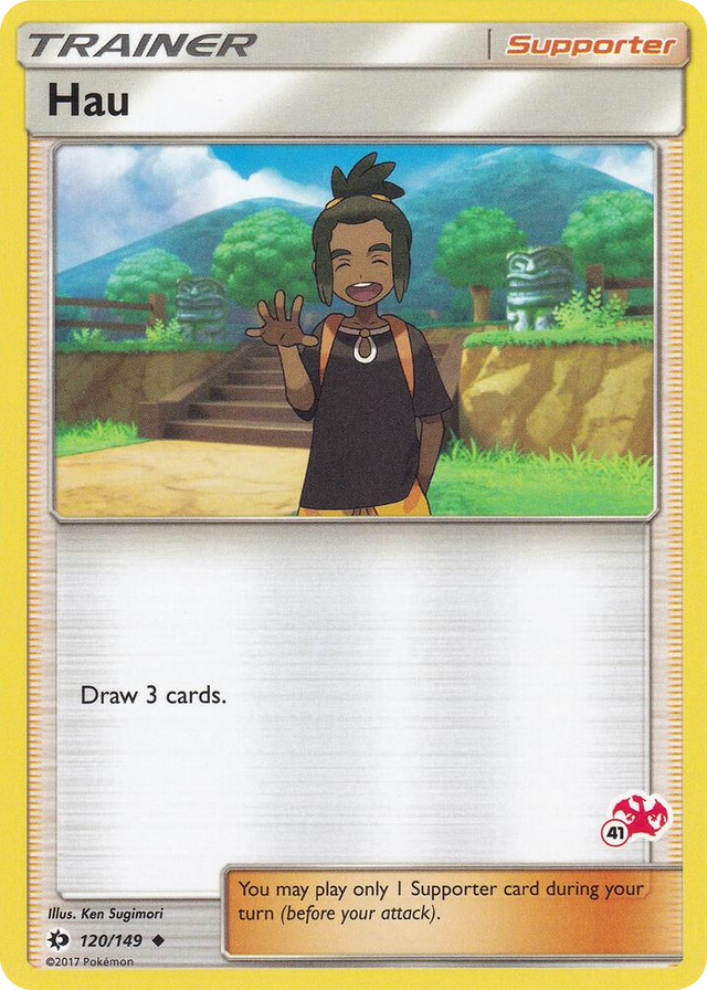0120 Hau - 120/149 (#41 Charizard Stamped) Promo Battle Academy