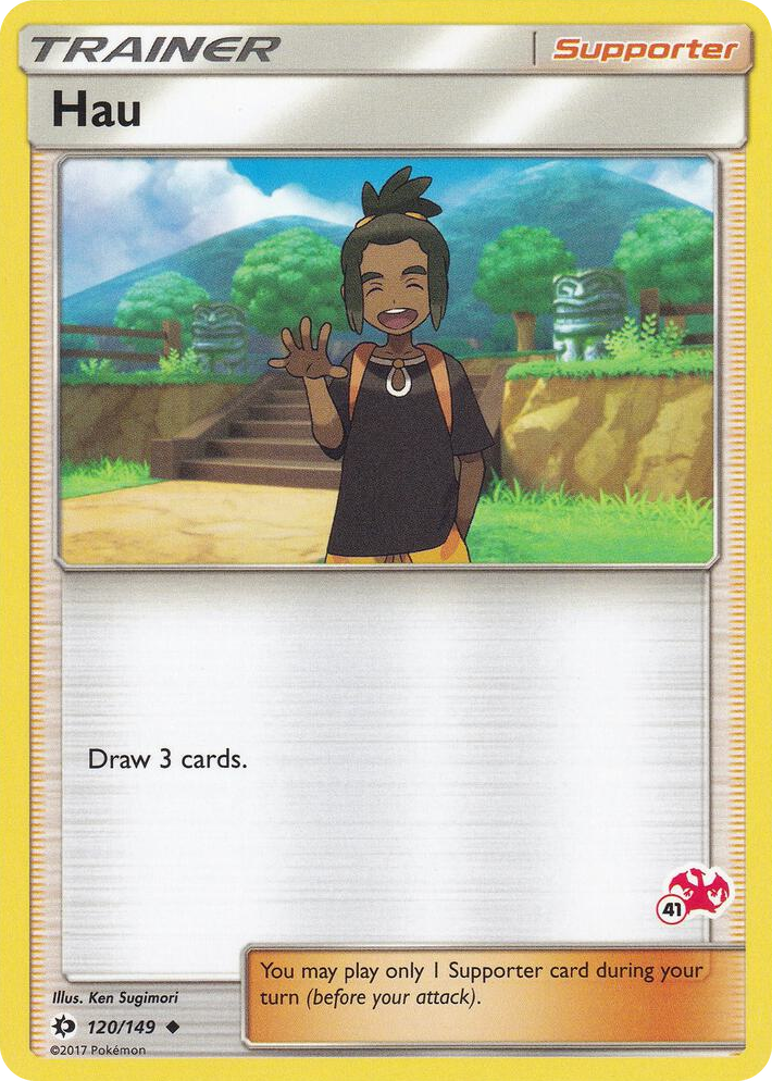 0120 Hau - 120/149 (#41 Charizard Stamped) Promo Battle Academy