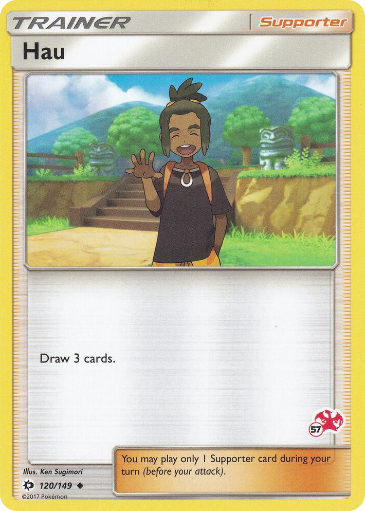 0120 Hau - 120/149 (#57 Charizard Stamped) Promo Battle Academy