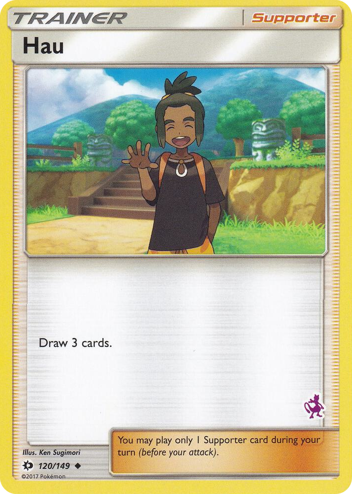 0120 Hau - 120/149 (Mewtwo Stamped) Promo Battle Academy
