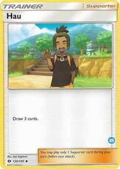 0120 Hau (23) (Alolan Ninetales Half-Deck) Uncommon SM Trainer Kit: Alolan Sandslash & Alolan Ninetales