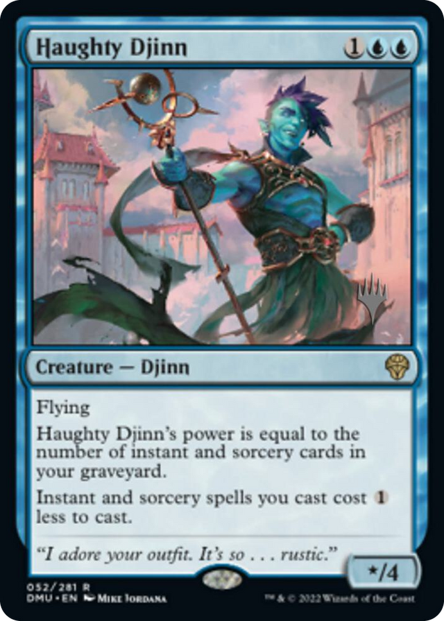 0052 Haughty Djinn R Promo Pack: Dominaria United