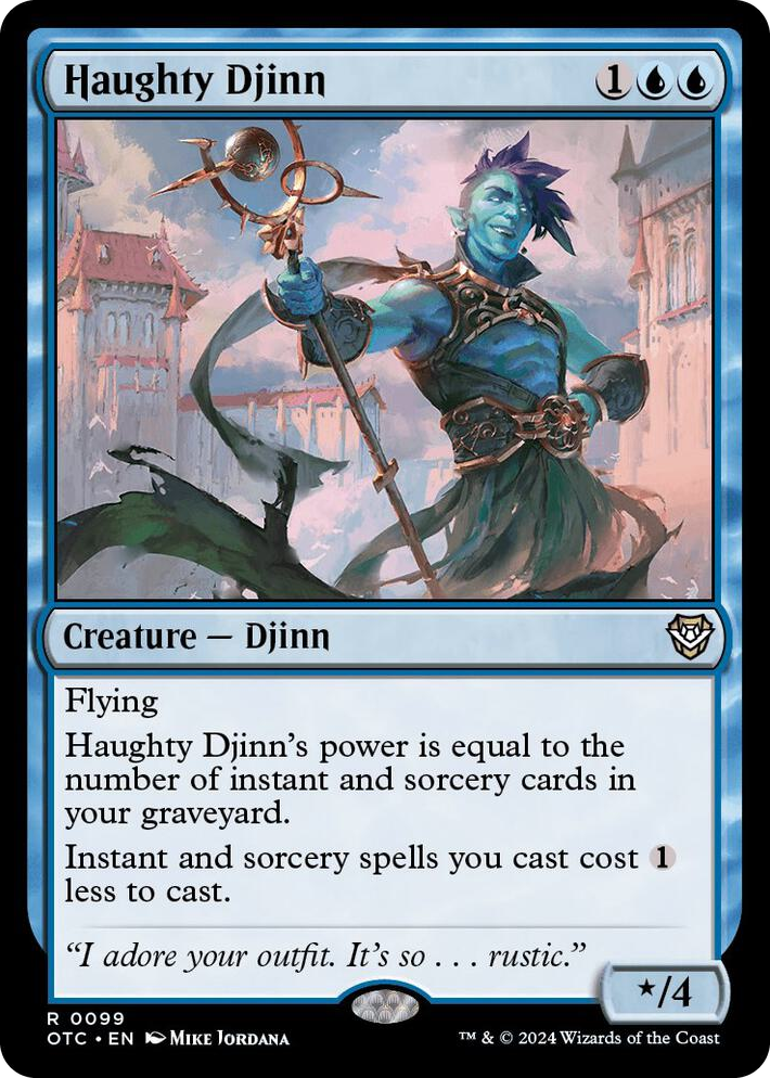 0099 Haughty Djinn R Commander: Outlaws of Thunder Junction