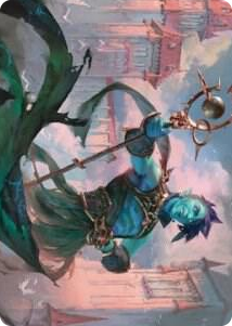 0015 Haughty Djinn Art Card S Art Series: Dominaria United