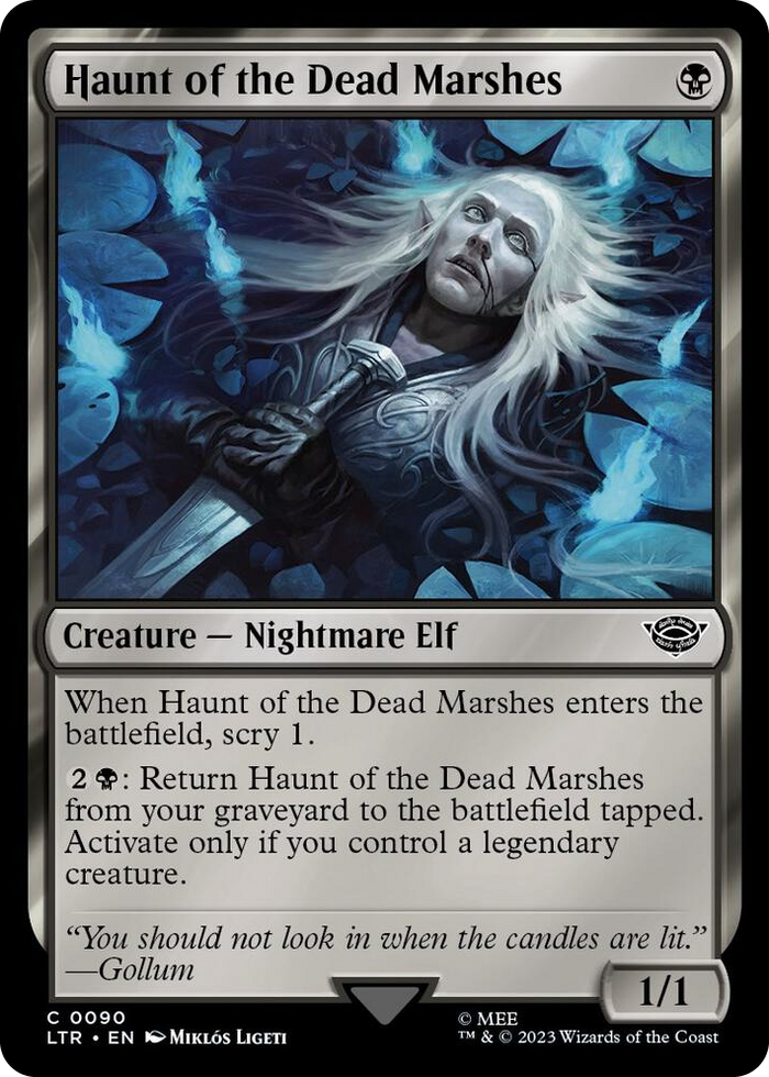 Haunt of the Dead Marshes #90 C - Universes Beyond: The Lord of the Rings: Tales of Middle-earth Pokemon card