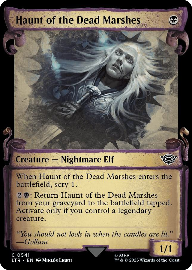 Haunt of the Dead Marshes (Showcase Scrolls) #541 C - Universes Beyond: The Lord of the Rings: Tales of Middle-earth Pokemon card