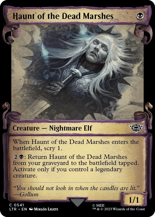 0541 Haunt of the Dead Marshes (Showcase Scrolls) C Universes Beyond: The Lord of the Rings: Tales of Middle-earth