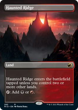 0282 Haunted Ridge (Borderless) R Innistrad: Midnight Hunt