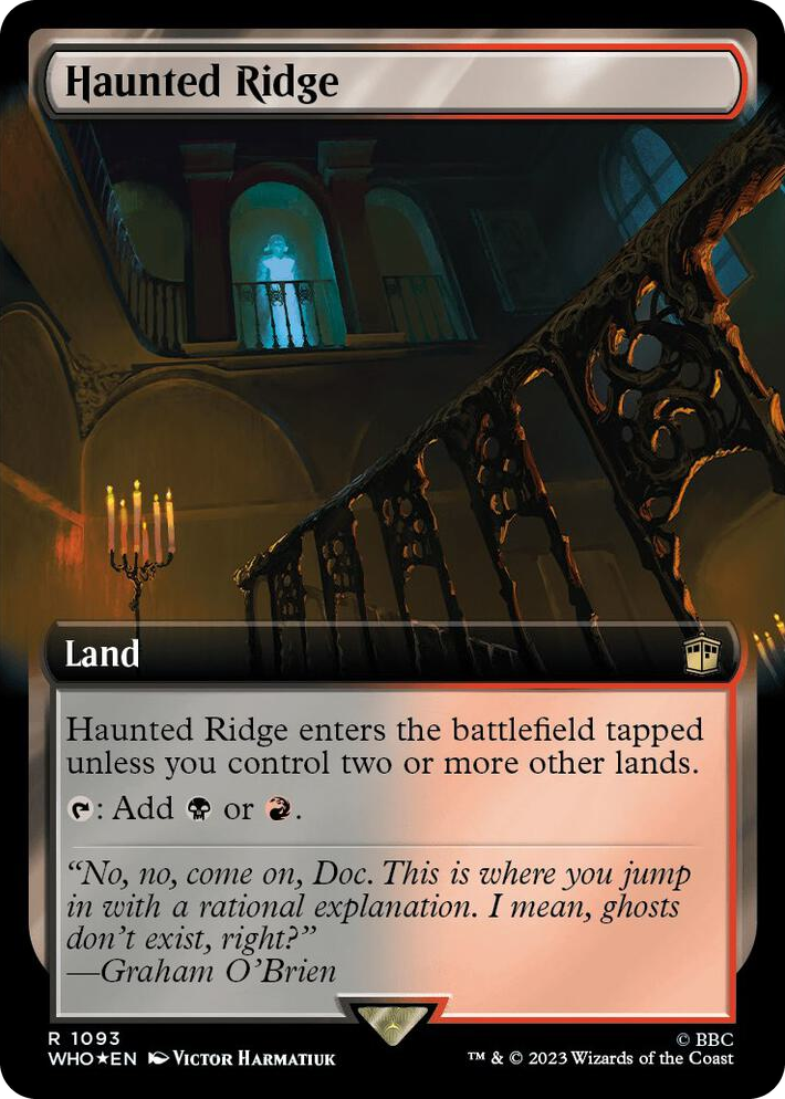 1093 Haunted Ridge (Extended Art) (Surge Foil) R Universes Beyond: Doctor Who