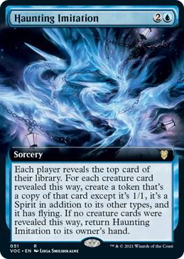 0051 Haunting Imitation (Extended Art) R Commander: Innistrad: Crimson Vow