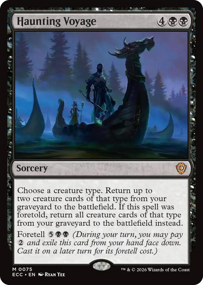Haunting Voyage #75 M - Commander: Lorwyn Eclipsed Pokemon card
