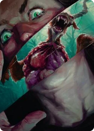 0040 Hauntwoods Shrieker Art Card S Art Series: Duskmourn: House of Horror