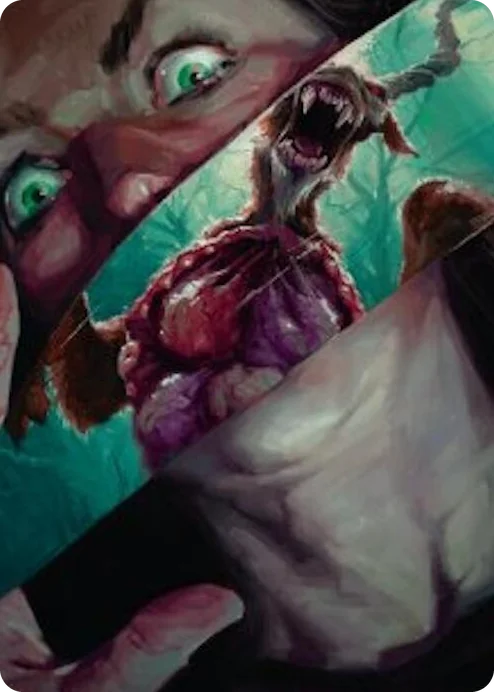 0040 Hauntwoods Shrieker Art Card S Art Series: Duskmourn: House of Horror