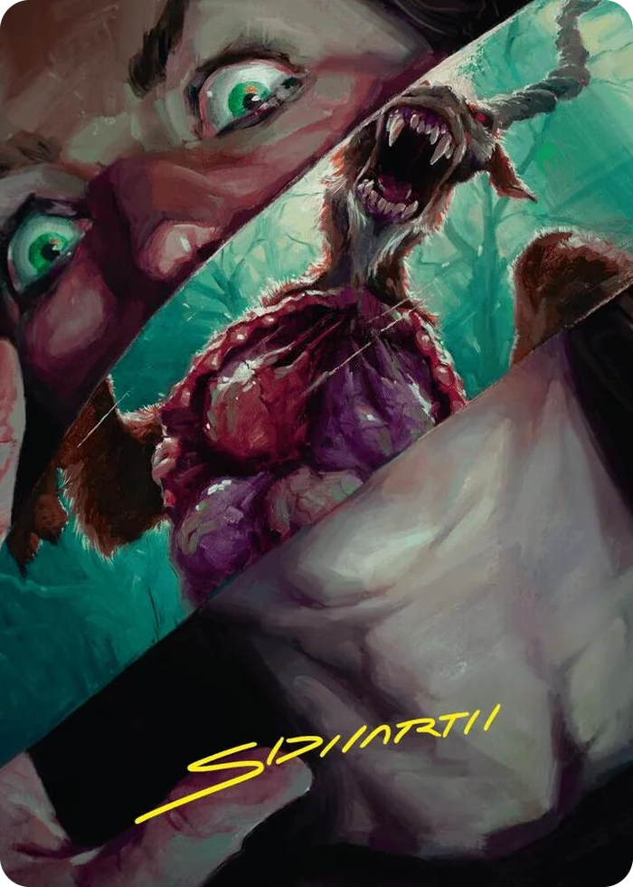 0040 Hauntwoods Shrieker Art Card (Gold-Stamped Signature) S Art Series: Duskmourn: House of Horror