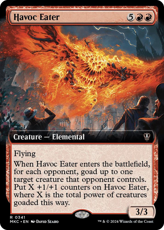Havoc Eater (Extended Art) #341 R - Commander: Murders at Karlov Manor Pokemon card