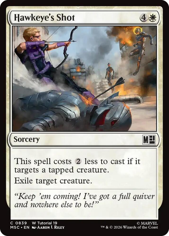 Hawkeye's Shot (0839) #839 C - Commander: Marvel Super Heroes Pokemon card