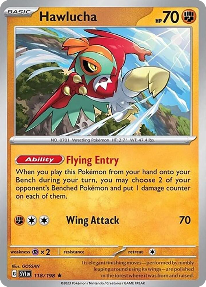 0118 Hawlucha Rare Deck Exclusives