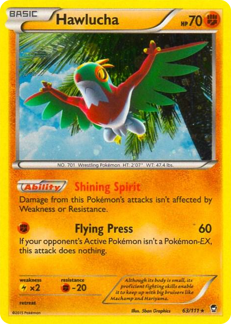 0063 Hawlucha - 63/111 (Cosmos Holo) Promo Blister Exclusives