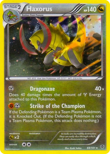 0069 Haxorus - 69/101 (Cosmos Holo) Promo Blister Exclusives