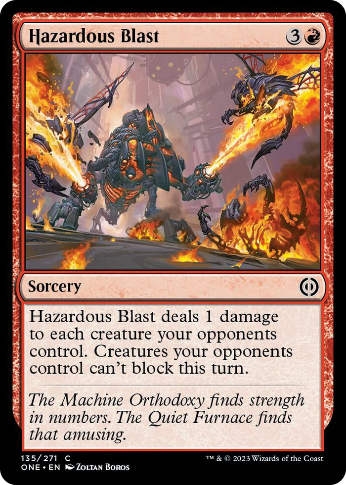 Hazardous Blast #135 C - Phyrexia: All Will Be One Pokemon card