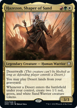 0032 Hazezon, Shaper of Sand R Commander: Dominaria United