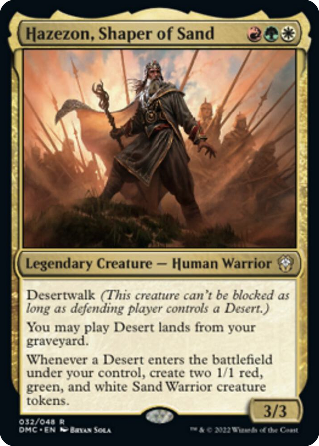 0032 Hazezon, Shaper of Sand R Commander: Dominaria United
