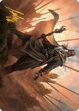 0046 Hazezon, Shaper of Sand Art Card (Gold-Stamped Signature) S Art Series: Dominaria United