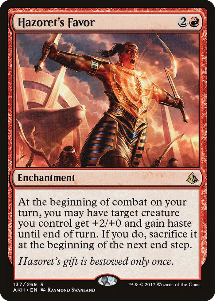 Hazoret's Favor #137 R - Amonkhet Pokemon card