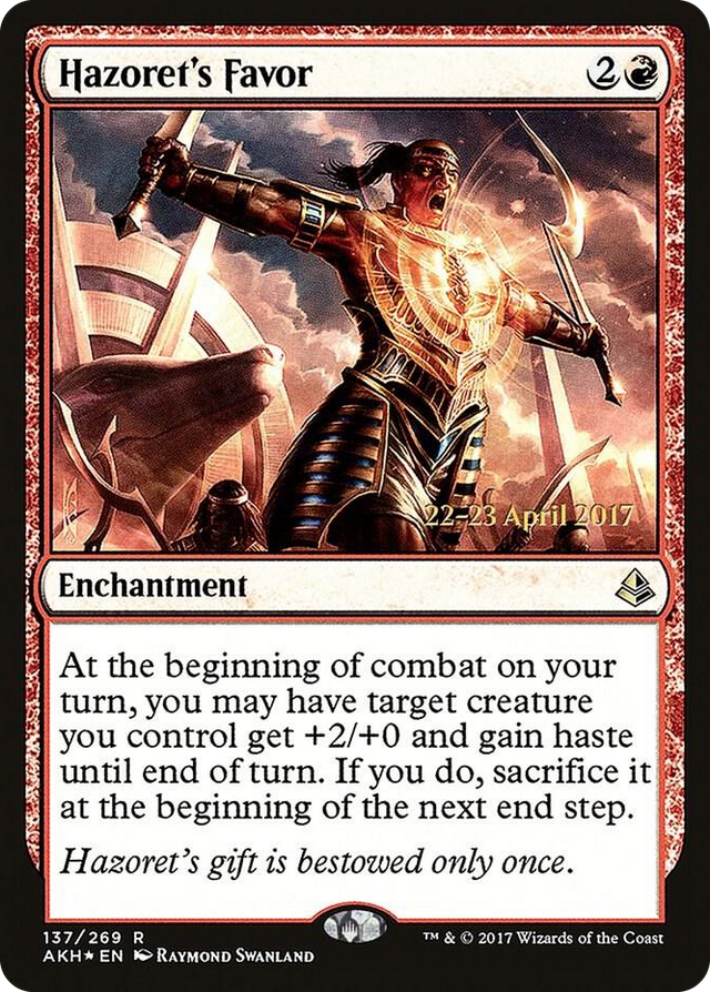 0137 Hazoret's Favor R Prerelease Cards