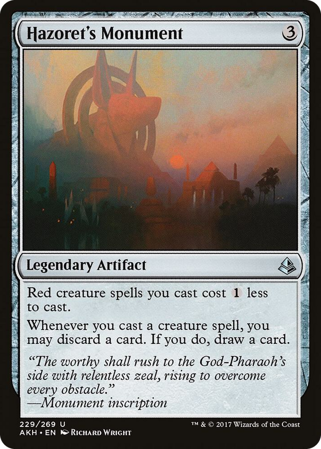 0229 Hazoret's Monument U Amonkhet