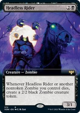 0372 Headless Rider (Extended Art) R Innistrad: Crimson Vow
