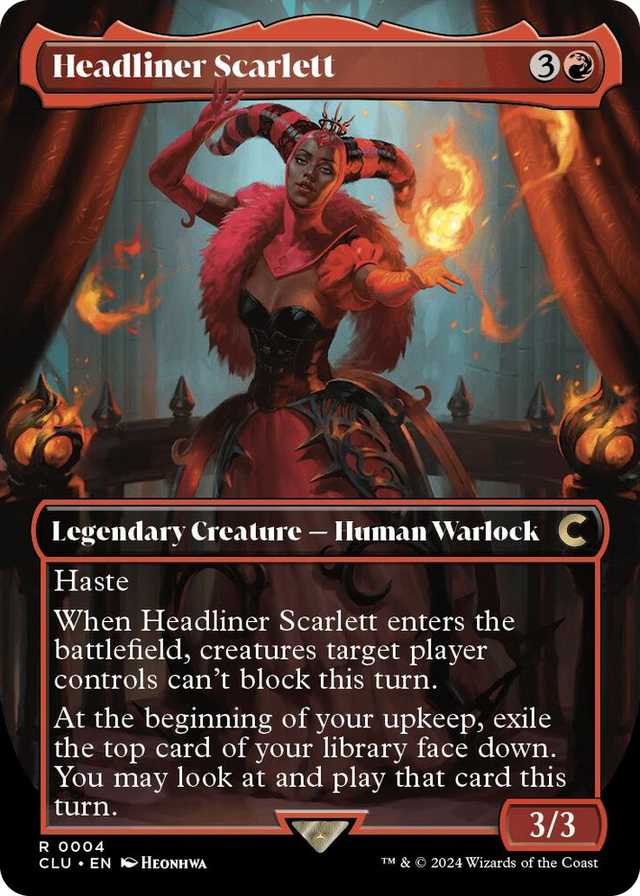 0004 Headliner Scarlett (Borderless) R Ravnica: Clue Edition
