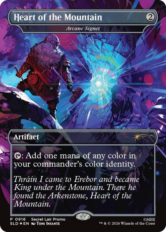 0916 Heart of the Mountain - Arcane Signet P Secret Lair Drop Series