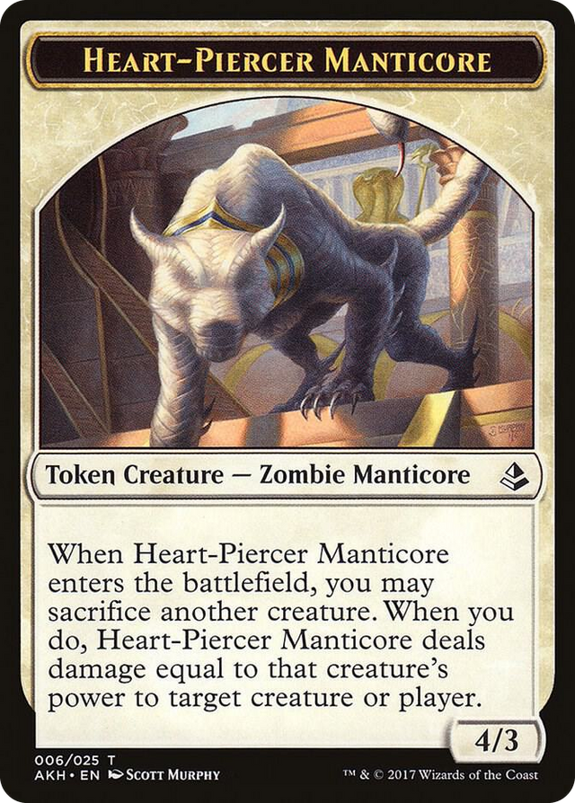 0006 Heart-Piercer Manticore Token T Amonkhet