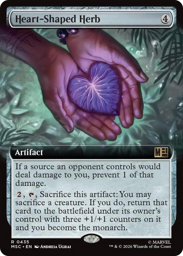 0435 Heart-Shaped Herb (Extended Art) R Commander: Marvel Super Heroes