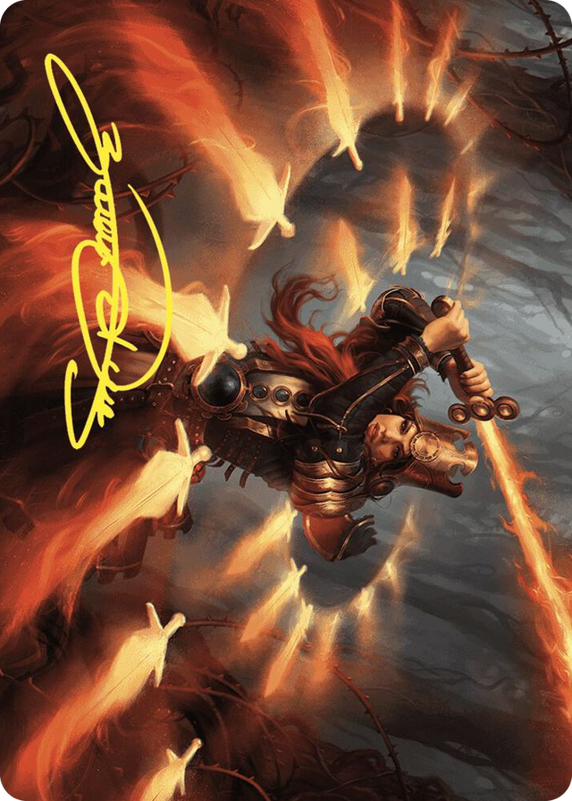 0038 Heartflame Duelist Art Card (Gold-Stamped Signature) S Art Series: Wilds of Eldraine