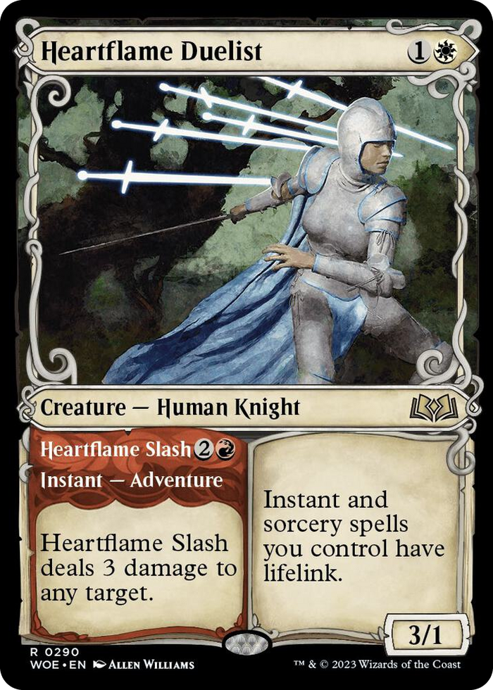 Heartflame Duelist (Showcase) #290 R - Wilds of Eldraine Pokemon card