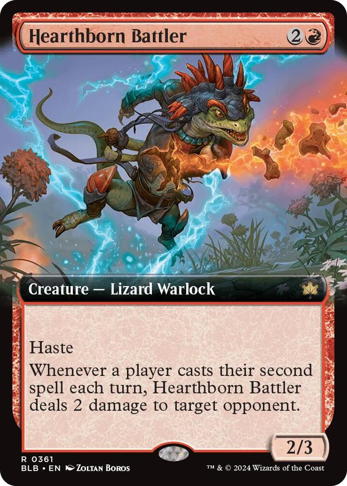 0361 Hearthborn Battler (Extended Art) R Bloomburrow